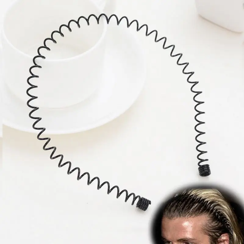 

Alloy Spring Headband Invisible Men Women Metal Black Hair Band Girls Hair Jewelry Headwear Accessories Fashion Popular Style