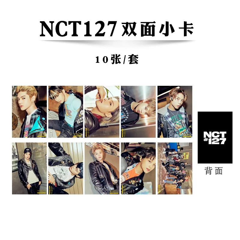 10 шт./компл. NCT127 новый альбом NeoZone lomo карта Kpop NCT Фотокарта высокого качества для