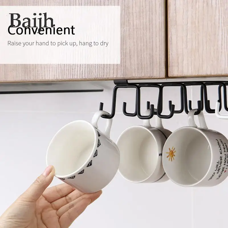 Mug Hooks Mug Holder Under Cabinet, Coffee Cups Holder Hanger no