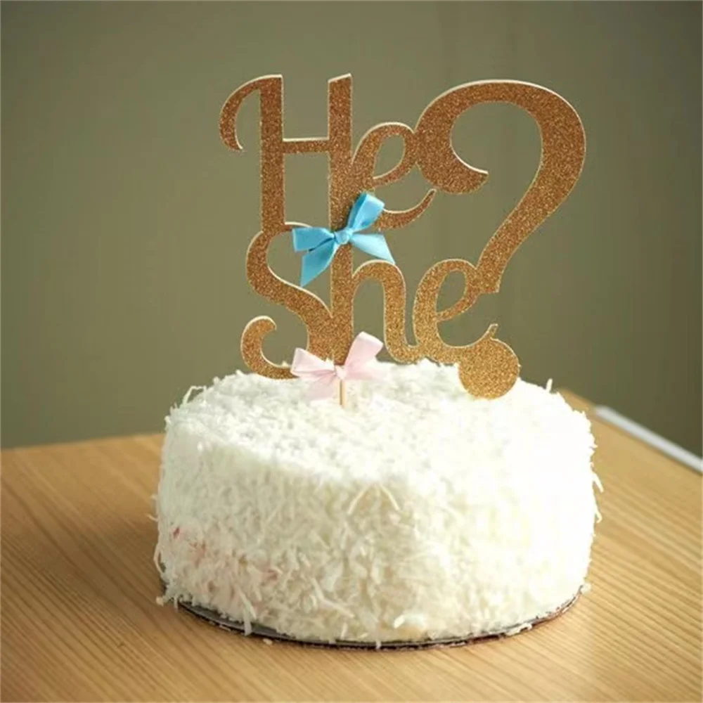 12pcs Cake for Gender Reveal Boy Girl Clothes Cupcake He or She Baby Shower Topper Party Supplies | Дом и сад
