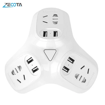 

Multiple Power Strip Surge Protector 3 AC AU Outlets Plug Sockets with USB 6 Ports Fast Charger Switched 1.8/3/5m Extension Cord
