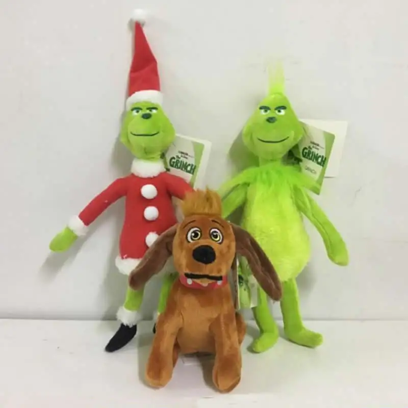 Grinch плюшевые игрушки 18-38 см как Grinch украли Рождество Grinch Max собака плюшевые куклы игрушки мягкие игрушки для детей детские подарки