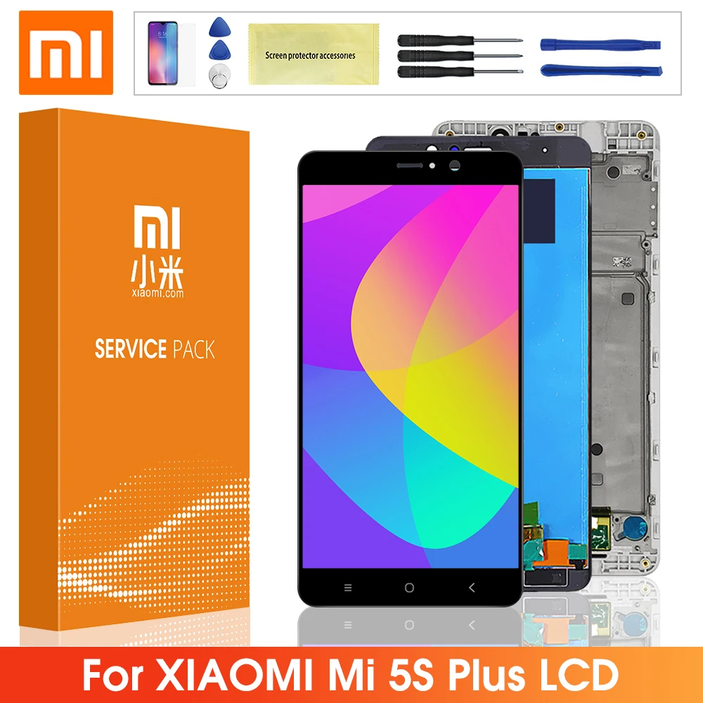 Оригинальный ЖК дисплей 5 7 дюйма для Xiaomi 5S Plus MI Mi5S сенсорная панель дигитайзер