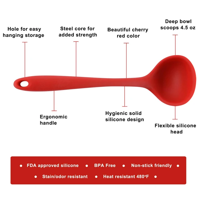 Flex-Core All Silicone Deep Spoon