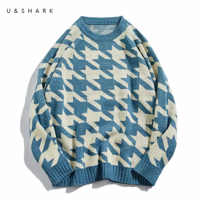 

U&SHARK Loose Casual Sweater Men O-Neck Pullover Soft Comfortable Material Spring New Leisure Sweater for Men Knitted Tops Male