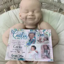 Kit de poupée Reborn de 19 pouces, pièces de poupée non finies en vinyle doux et de couleur fraîche avec COA Bebe, jouets pour enfants