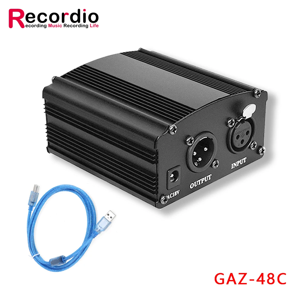 Phantom Power Supply para Estúdio de Condensador Microfone 12v Profissional Novo Estilo Gaz48 - Image 3