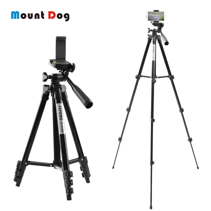  MountDog 35-85cm Adjustable Mini Tripod Stand For Phone Mount Holder With Phone Clip For GoPro Acti