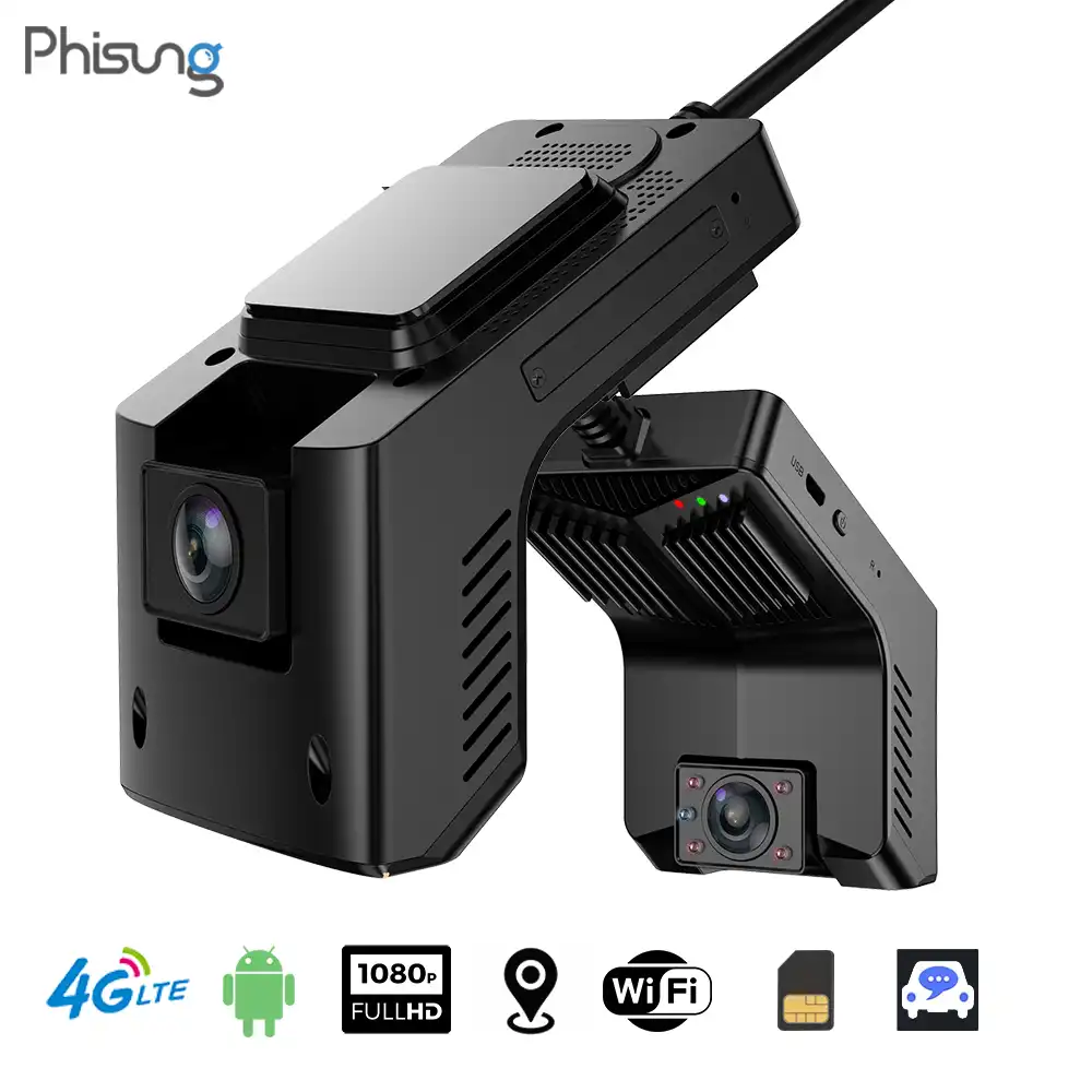 Phisung T2 4 グラムダッシュカム W 赤外線ナイトビジョン内側アンドロイド Wifi Gps の追跡デュアル車 Dvr カメラライブビュー Fhd 1080 1080p ドライブレコーダー Dvr Dash Camera Aliexpress