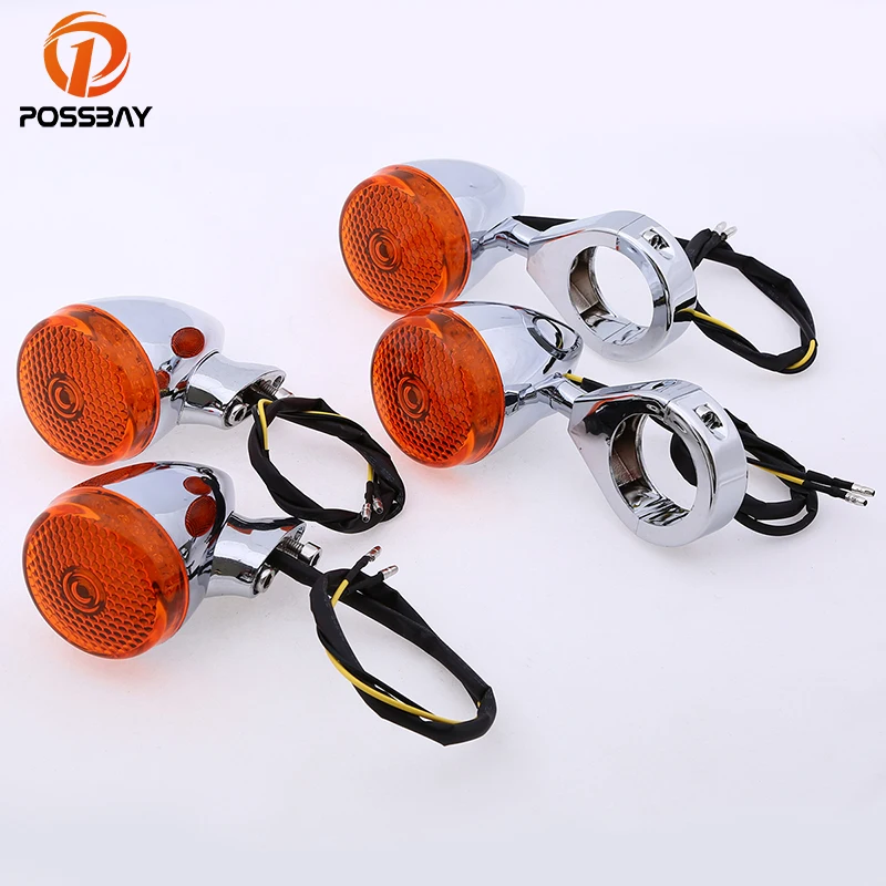 4 шт./Лот хромированные поворотники для мотоциклов|turn signal|turn signal lightlamp lamp |