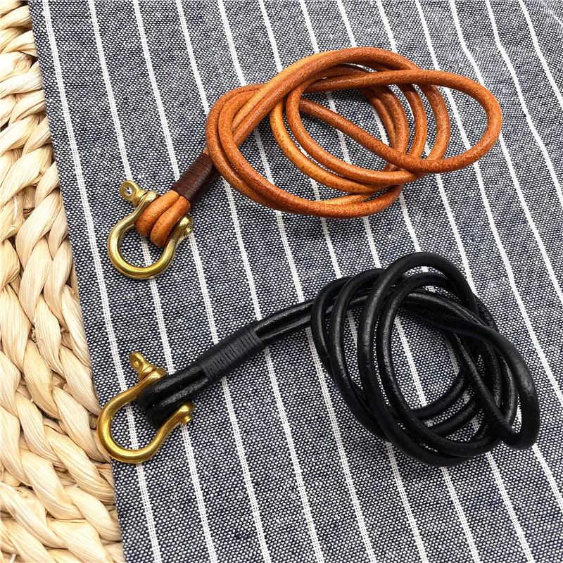 Pack De 5 Llaveros De Cuero Genuino - Diseño Simple, Para Llaves De Coche, Moto O Casa, Unisex