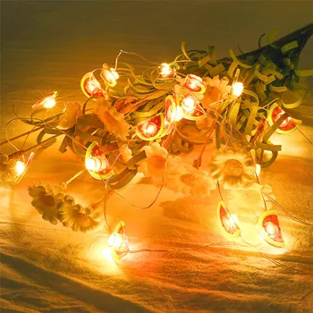 

New LED Simple Watermelon Shape Wedding Decor Light String 1PC Children Room Decorative Light Brithdays Party Decoration 0820#30