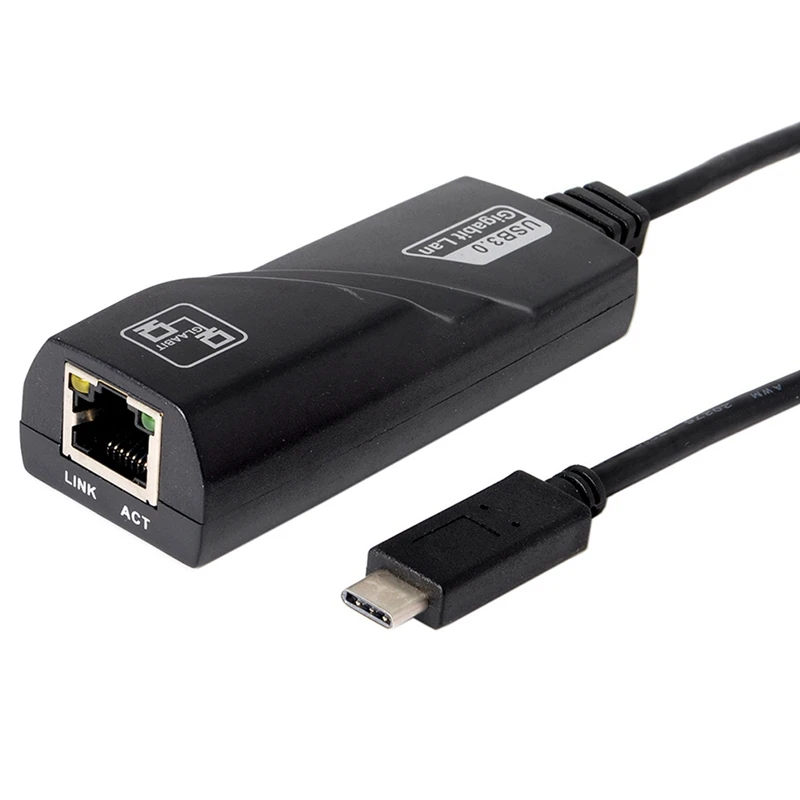 Uc-064 Usb 3,0 5 Гбит/с тип-c до 1000 Мбит/с Gigabit Ethernet сетевая карта для Rj45 Ipv6 Ieee 802.3Az