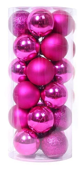 24pcs/lot 40mm Christmas Tree Decor Ball Bauble Xmas Hanging Ball Ornament decorations for Party Birthday Christmas decorations