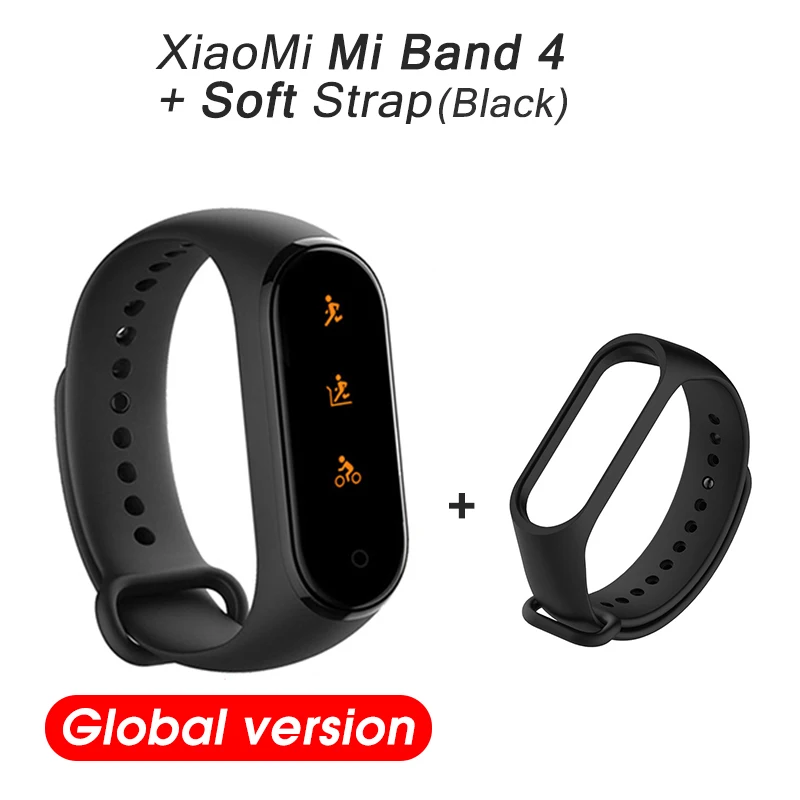 Xiaomi mi Band 4 глобальная Версия смарт-браслет AMOLED экран mi band 4 Band 4 Smartband фитнес-Браслет спортивный водонепроницаемый браслет - Color: Global Package 3