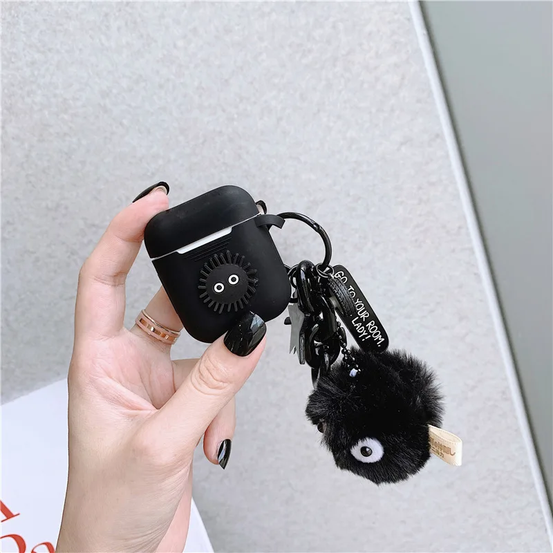 Bluetooth Wireless Earphone Case for AirPods for Air Pods Charging Box Keychain