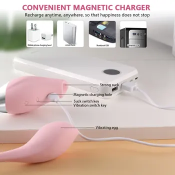 Heating Sucking Vibrator for Women G Spot Clit Sucker Clitoris Stimulator Dildo Sex Toys intimate goods for Adults Couples 3