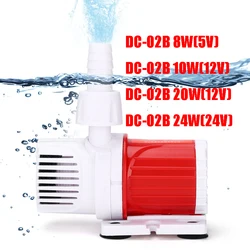 Fish Tank DC Submersible Pump DC12V/24V Fish Tank Filter Circulation Pump High Head Ultra-quiet Micro Pump Aquarium Filter