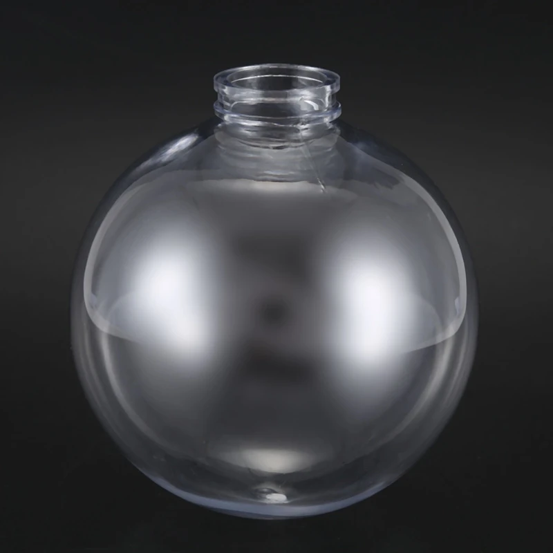 Clear DIY Baubles Shatterproof Seamless Plastic XMAS Ball Home Tree Decor Gift- 80mm QTY:4