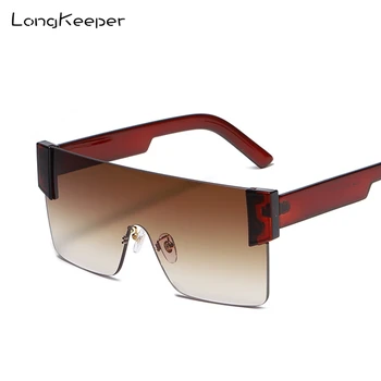 

2020 Brand Design Sunglasses Women Luxury Oversized Square Sun Glasses Men Vintage Flat Top Eyewear UV400 Gafas Del Sol Mujer