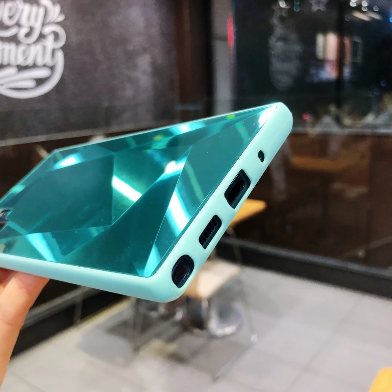 Алмазный 3D зеркальный чехол для телефона samsung Galaxy S10 S10E S9 S8 Plus Note 10 9 8 крышка A10 A10S A20