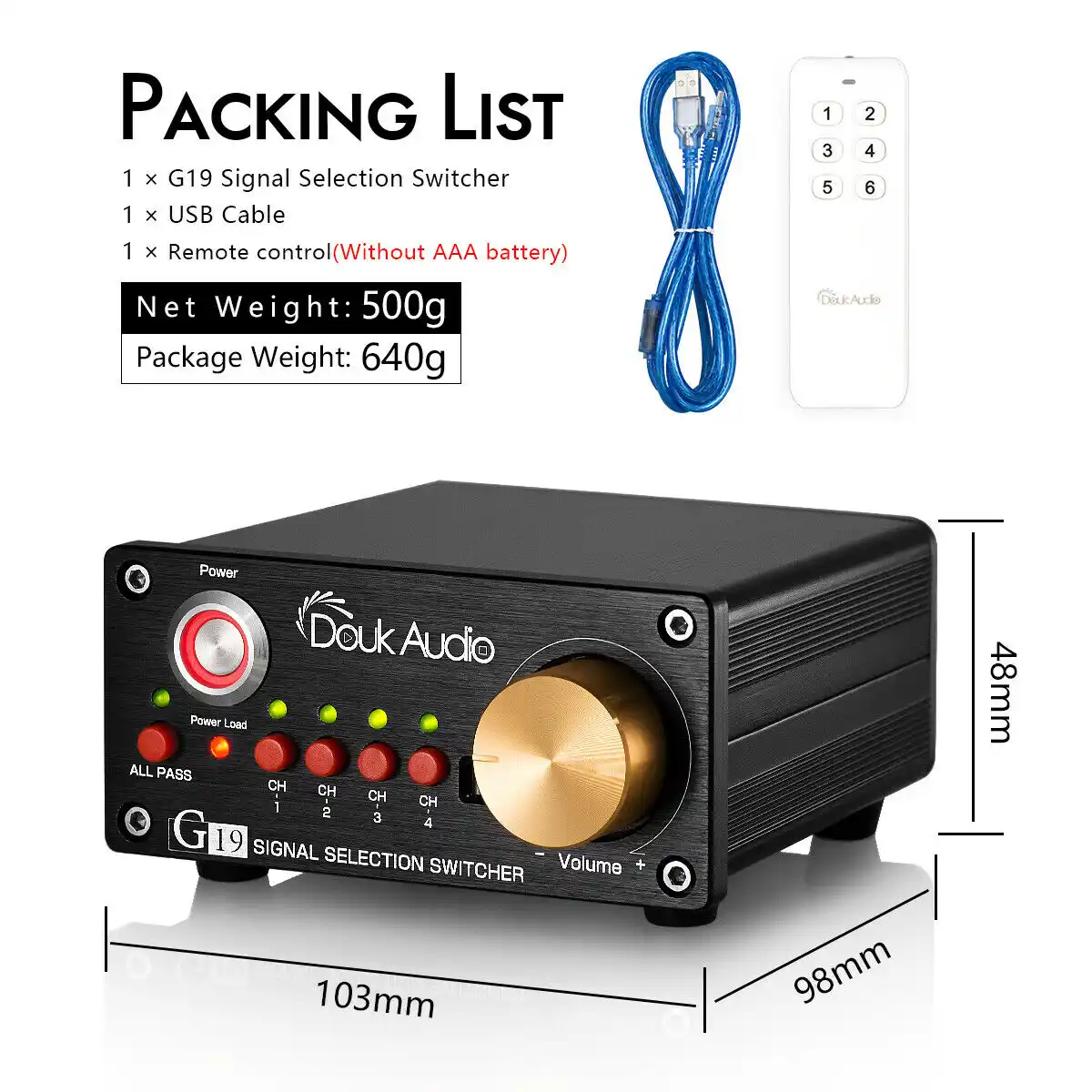 4 way speaker switch with volume control