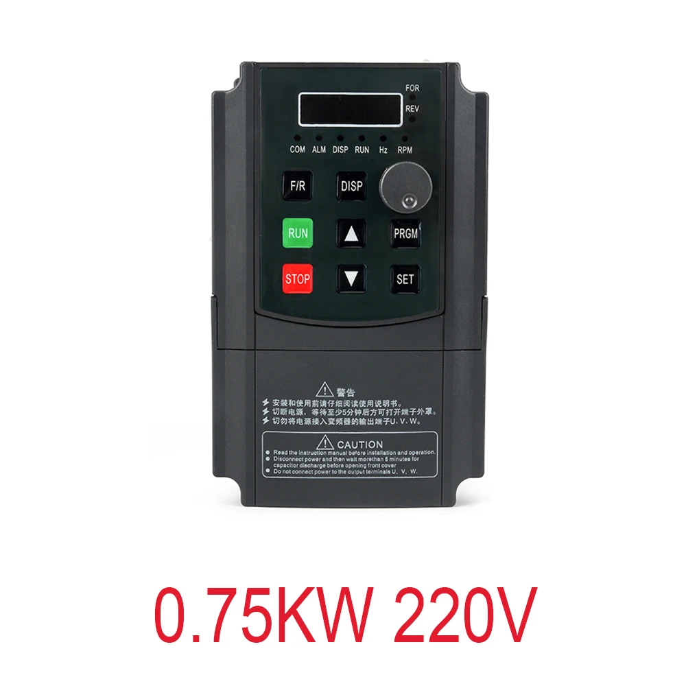 220 кВт 220 В VFD инвертор 3 кВт/4 кВт/кВт преобразователь частоты 1p-вход 3p-выход в для ЧПУ управления шпинделем двигателя - Цвет: 0.75kw 220V