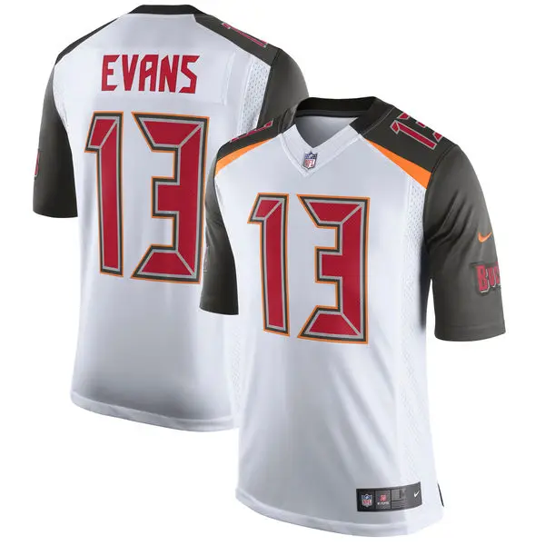 Мужские 2018 новые высококачественные Tampa Bay Mike Evans Buccaneers Белый трикотаж | Мужская