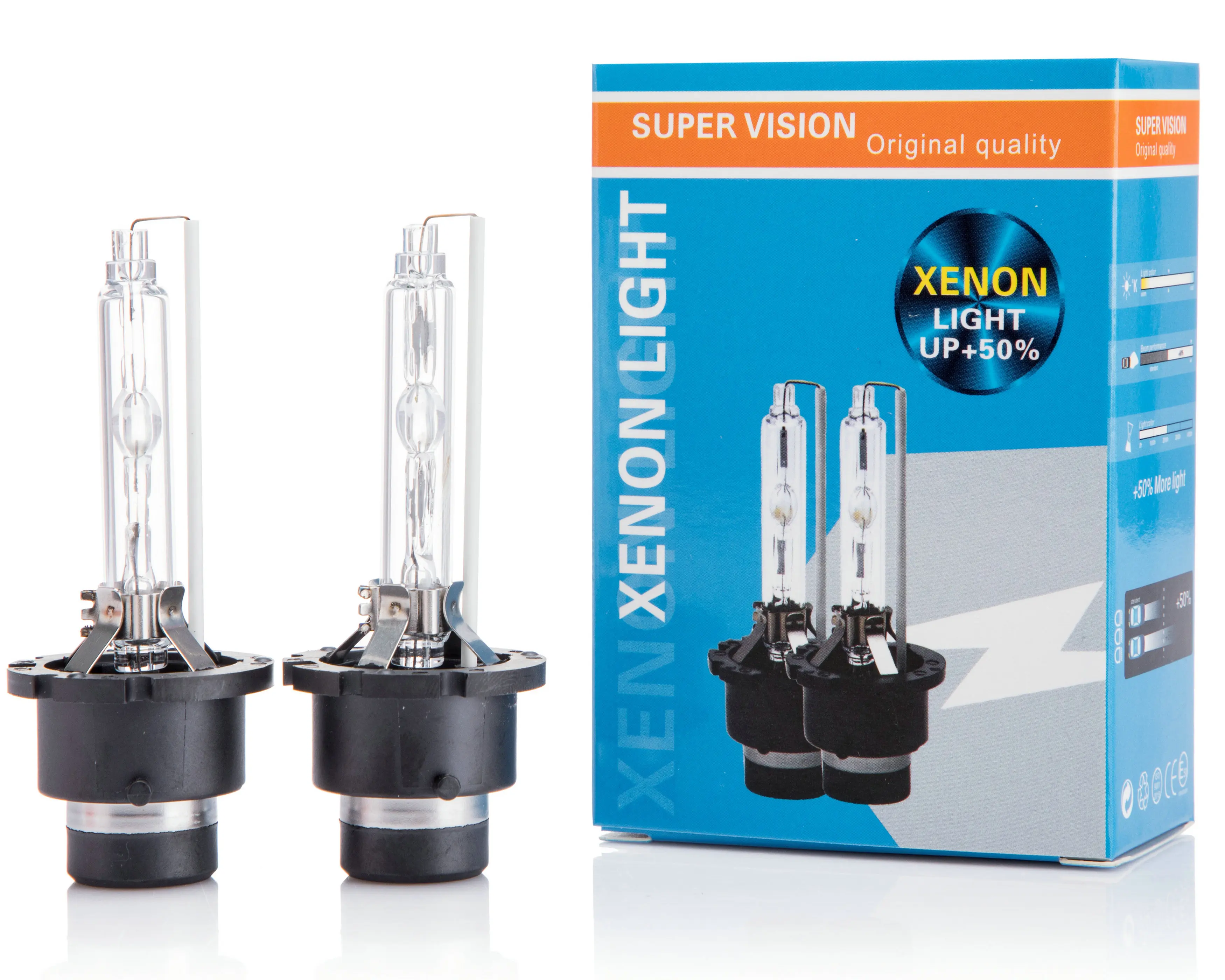 2PCS 12V 35W D2S D2R HID XENON bulb High Brightness Car Headlight 3000K 4300K 6000K 8000K car Headlamp With Metal Bracket