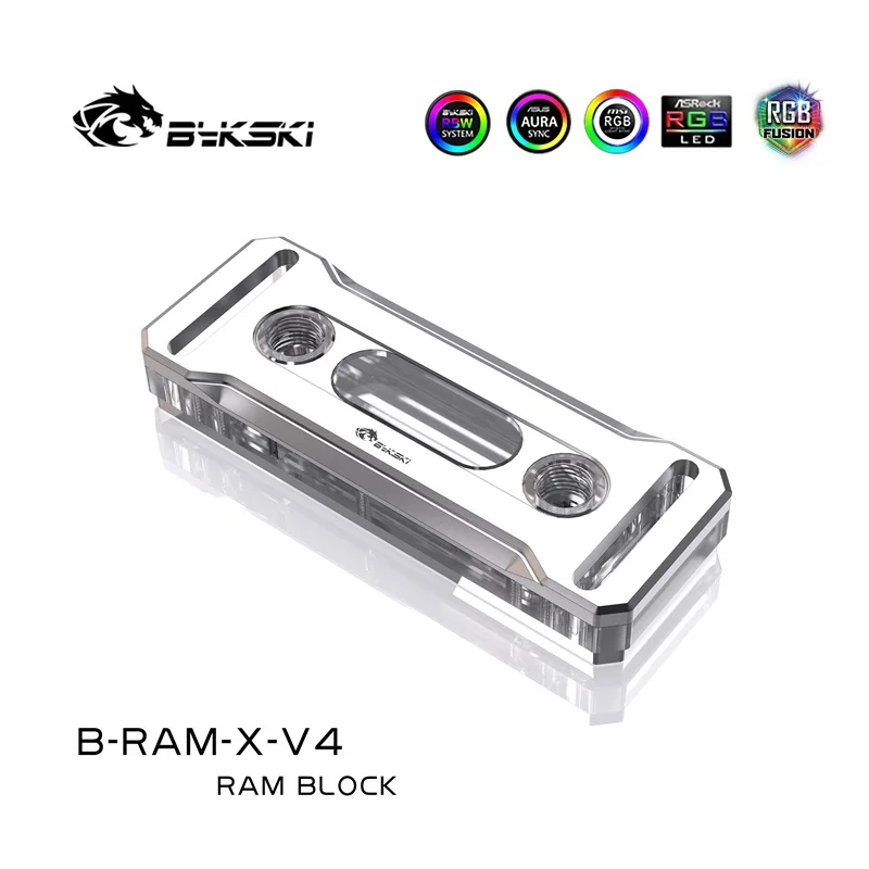 Bykski-sistema de Refrigeração do Computador Refrigerador do pc Radiador Sincronização Rgb Duplo ou Canais B-ram-x-v4 - Imagem 4