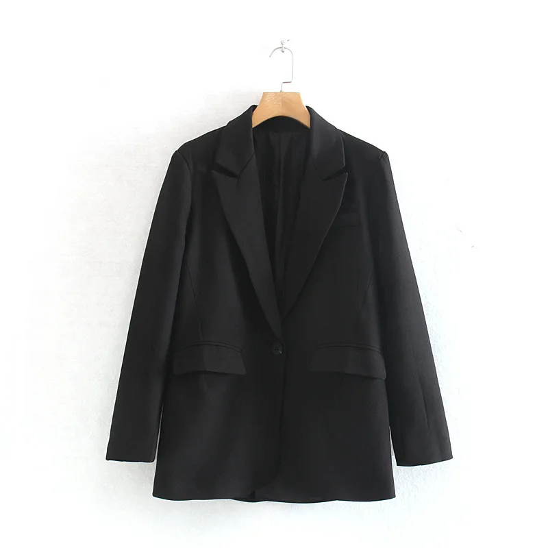 

Europe And America 2019 Autumn New Style WOMEN'S Dress Casual Versatile Button Loose-Fit Casual Suit