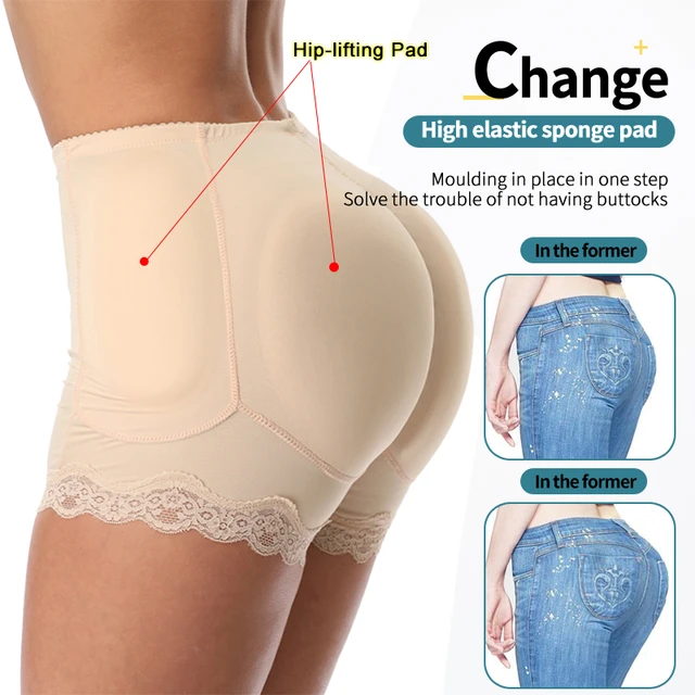 Butt Lifter High Waist Women Control Briefs Shaper Waist Trainer Seamless Underwear  Padded Pants Butt Enhancer Hip Pads Fake Ass - Shapers - AliExpress