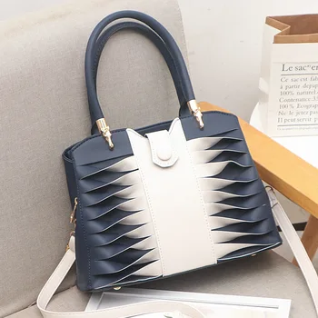 

Fashion For Luxury Handbags Women'S PATCHWORK Bags Designer 2020 Crossbody Pu Leather Black Soft Washed Messenger Flap Bag