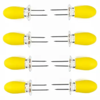 

Stainless Steel Corn Holders - Interlocking Corn Forks - Set of 8