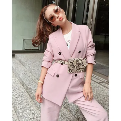 

Leisure Time Loose Coat Woman Autumn Suit