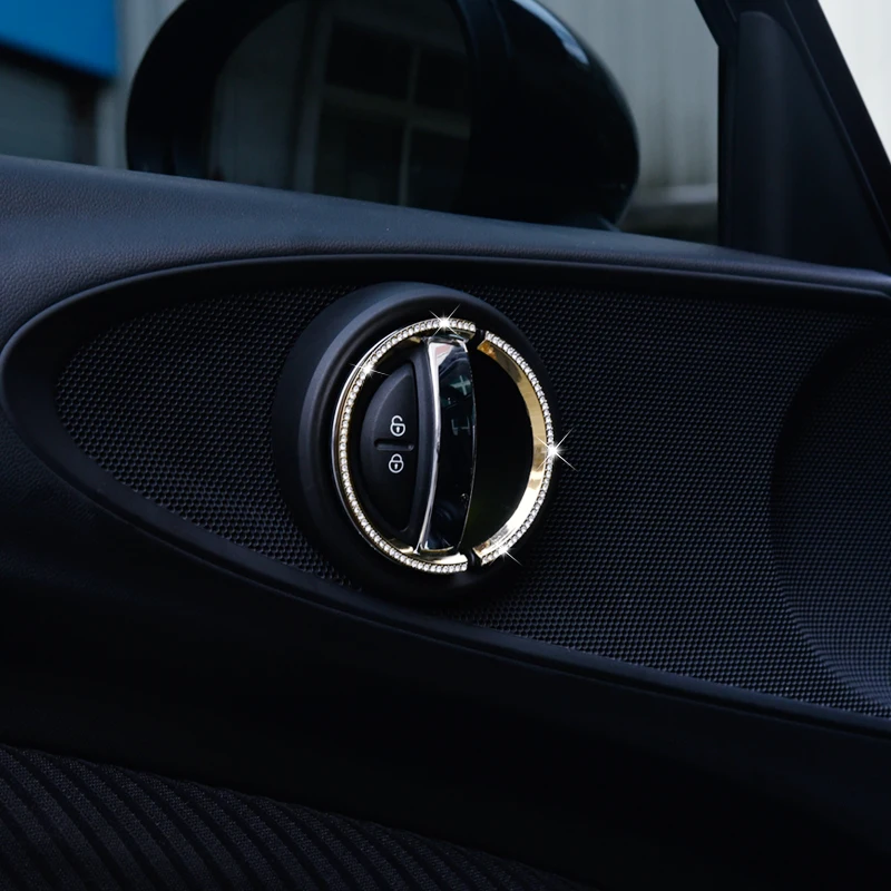 Автомобильная дверная ручка декоративная кольцо украшение автомобиля аксессуар для MINI Cooper One S F54 F55 F56 F60 автомобильные наклейки для интерьера 8 шт