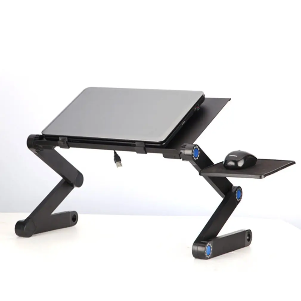 Portable Adjustable Laptop Table For Foldable Laptop Desk Computer Mesa Para Notebook Stand Tray For Sofa Bed Black cheap desk