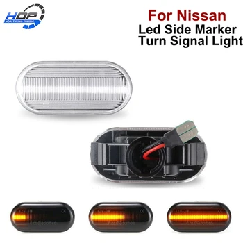 

Led Dynamic Side Marker Turn Signal Indicator Amber Repeater Light For Nissan 350Z Z33 Cube March NP300 NAVARA Note Navara