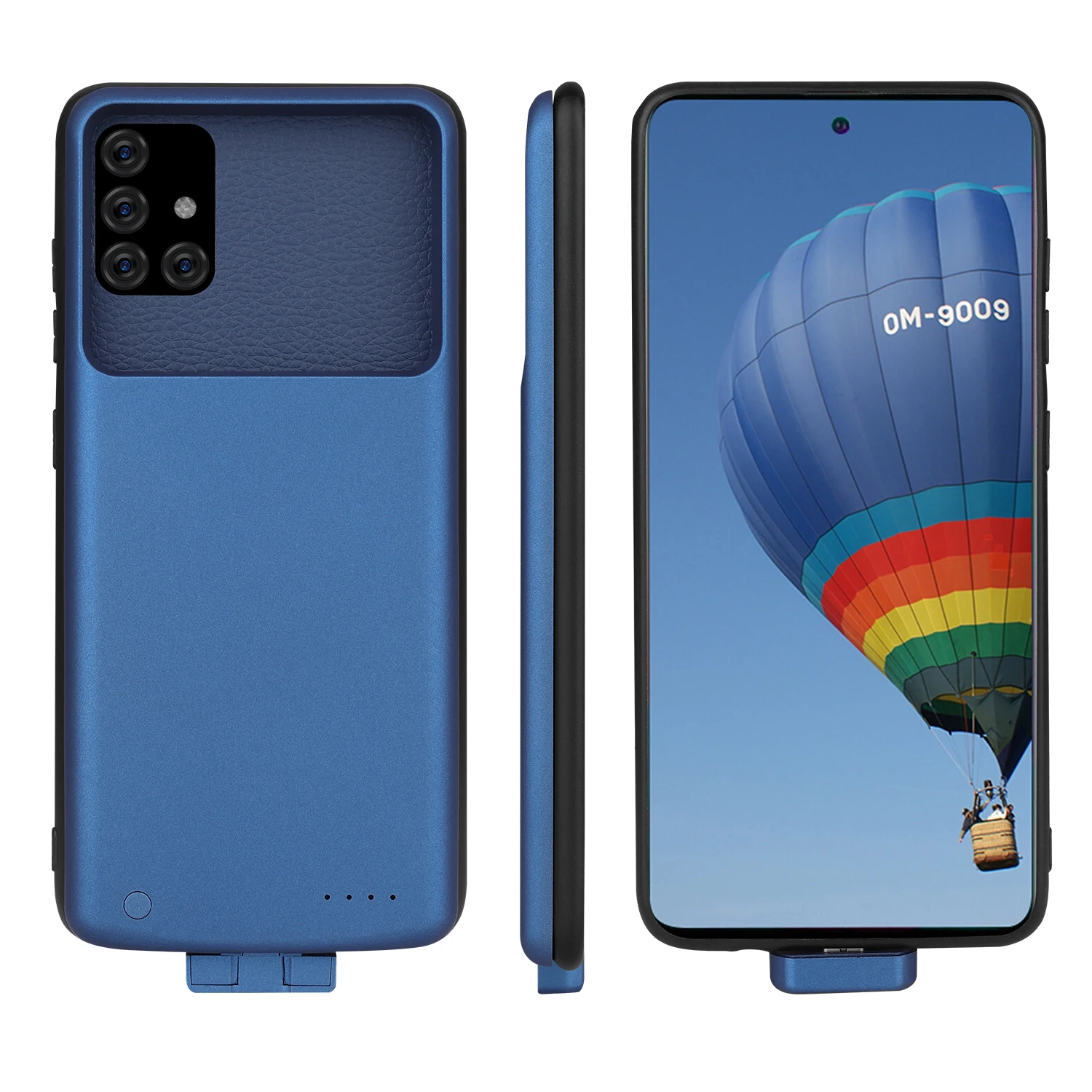 Blue 7000 мАч чехол с магнитным аккумулятором s для samsung Galaxy A51 чехол с внешним аккумулятором для samsung A51 чехол для зарядки - Цвет: Blue