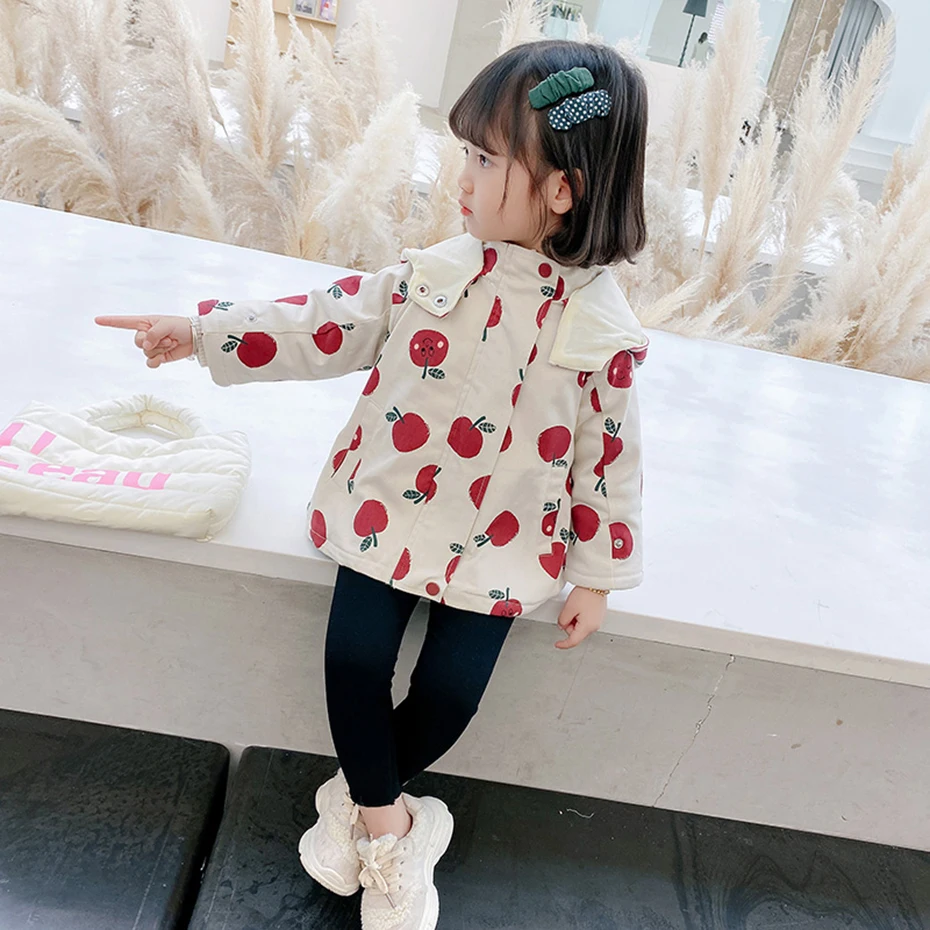 Girls Coat Jacket Pattern Girl Spring Autumn Kids Outerwear Casual Style Children's Clothes | Детская одежда и обувь