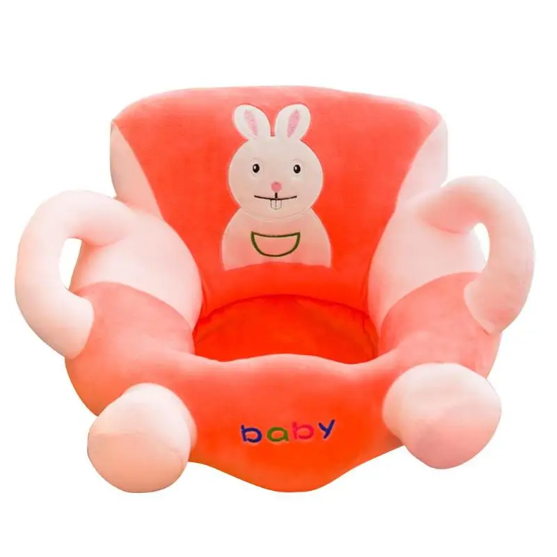 Детский чехол для обучающего стула с героями мультфильмов, нескользящий удобный мягкий чехол для дивана для ребенка, чехол для стула для кормления без наполнителя - Цвет: Оранжевый