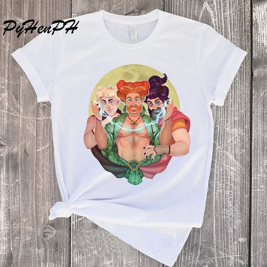 

2019 Hocus Pocus tshirt women print summer halloween top women new fashion female t shirt casual Funny Cool Women Top Plus Szie