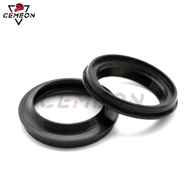 Fork Seals フォークオイルシール、ダストカバー＆保持クリップセット川崎KLX 300 R 2003 Fork Oil Seals