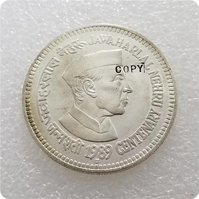 1989 Индия 100 рупий(Jawaharlal Nehru) Имитация монеты