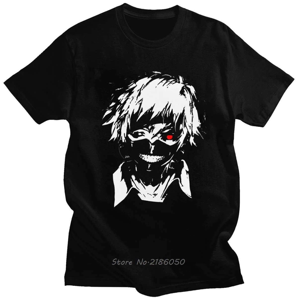 Мужские футболки Kaneki Ken Manga хлопковая футболка с короткими рукавами и