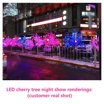 

Brand new Christmas tree 1.5m-3.0m height led cherry tree outdoor indoor garden vacation light decoration HDL free shipping