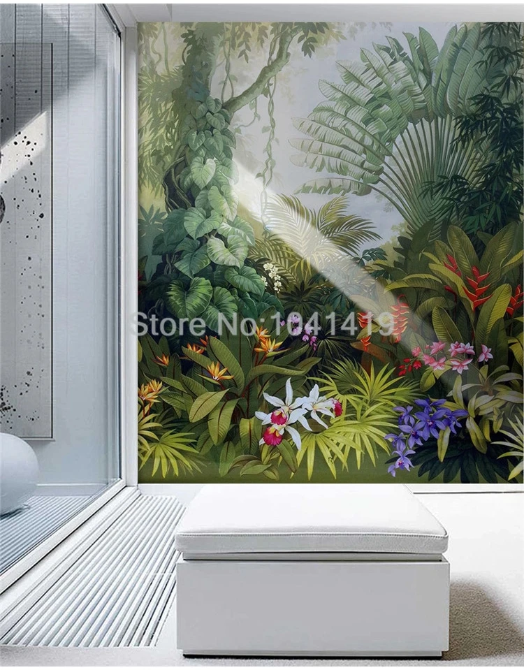 Papel de Parede Mural Estilo Europeu, Retro