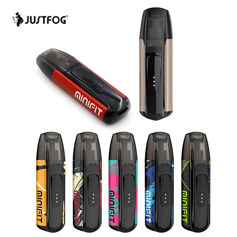 Kit de Inicio MINIFIT JUSTFOG Original, batería de 370mAh integrada, 1,6 ohm, 1,5 ml, Cartucho de cigarrillo electrónico Pod, Kit de vapeo