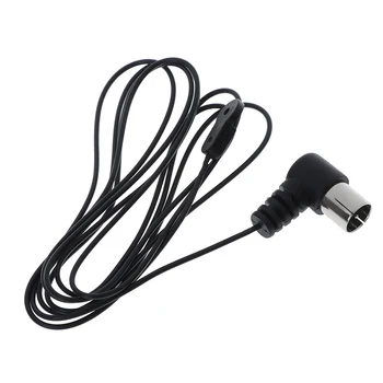 

New FM Antenna Male For Sound Natural Sound Stereo Receiver For FM Radio/ Hi-Fi/ DAB/ TV Indoor Use Black