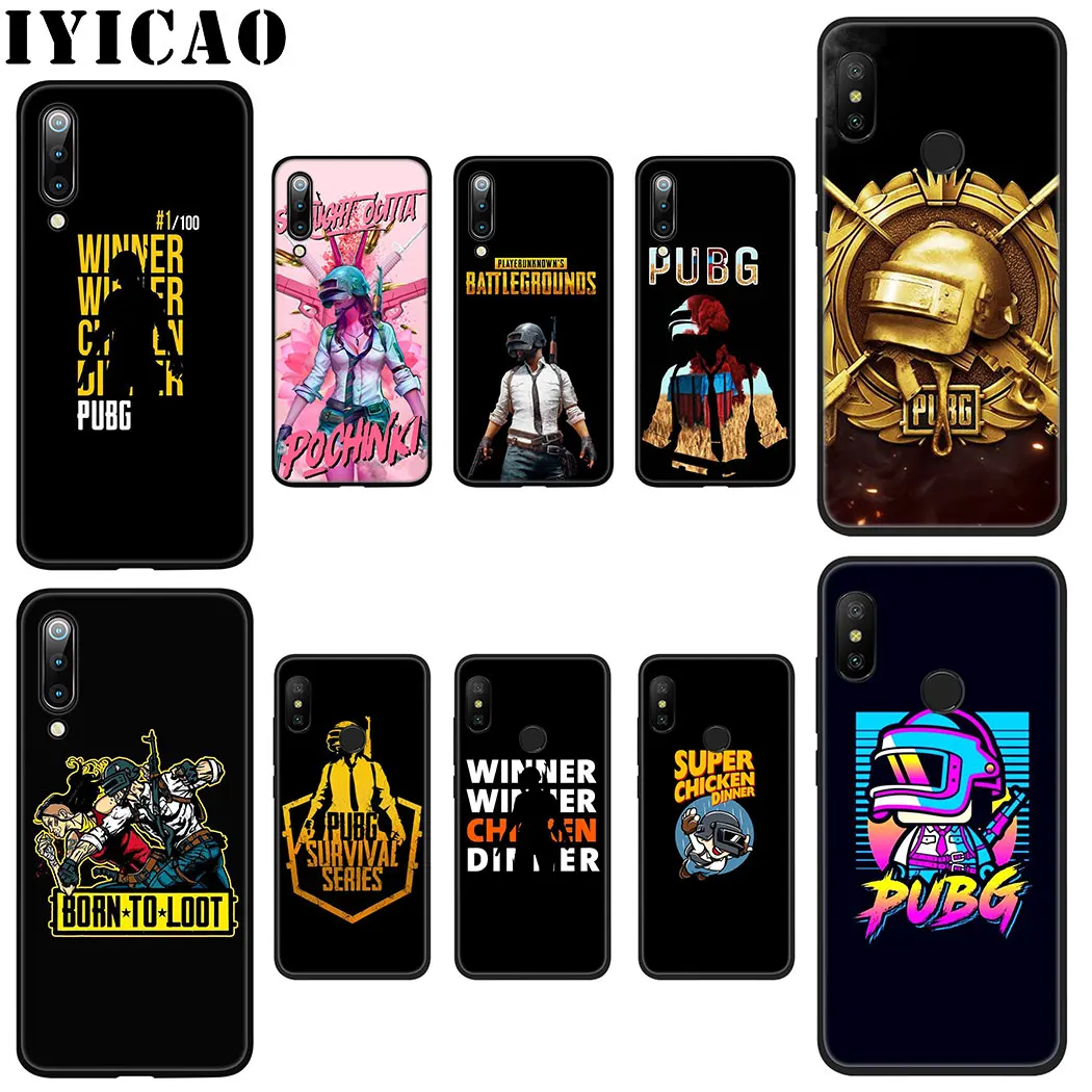 PUBG Game Cool Soft Silicone Case for Xiaomi Mi A3 Pro A2 Lite A1 5X 6X MAX 3 Mix 2S F1 TPU Cover |
